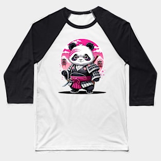 Japanese Samurai Panda Tattoo, Kawaii Ninja Panda Baseball T-Shirt